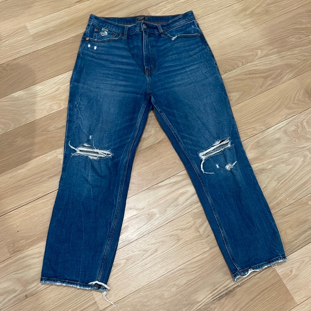 Abercrombie & fitch ultra high rise straight 31r